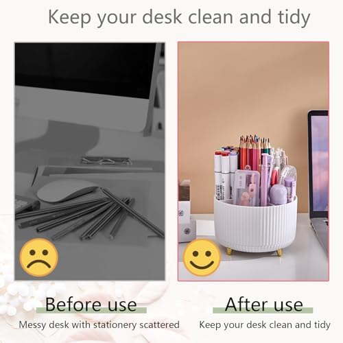 Office Supplies,School Supplies,White Desk Accessories,Desk Organizer,Scissors,Stapler,Tape Dispenser,Binder Clips,Staples,Staple Remover,Sticky Notes,Clear Tape,Pen,Ruler,Best Gift,11pcs - Image 3