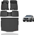 KELCSEECS Floor Mats & Cargo Liner for 2026 2025 2024 2023 2022 2021 2020 Ford Escape Hybrid All Weather Car Mats Cargo Mat Trunk Mat Ford Escape Floor Mats Accessories by KELCSEECS