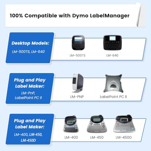 Freshworld 3X Replace for DYMO Label Maker Refills 1 Inch 23 Ft White 53713 - Image 3