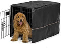 MidWest Homes for Pets Medium Dog Crate Cover, Black Polyester Privacy Kennel Cover Fits Most 30-inch Crates, Machine Washable, Reduces Barking & Chewing by MidWestHomesForPets
