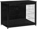 DWANTON 38.5" XL Dog Crate Furniture with Cushion, Large Dog Kennel Indoor by DWANTON