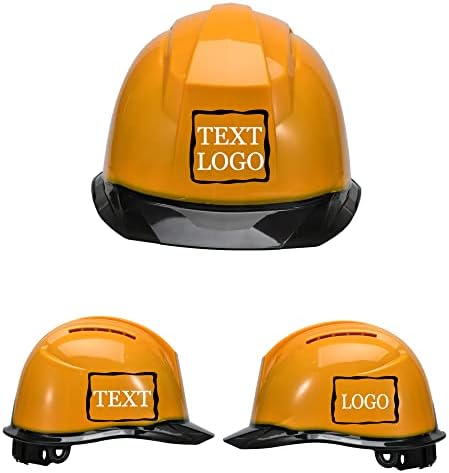 Customized Safety Hard Hat Construction Work Safety Helmet Adjustable Ratchet Suspension Full Brim with Abs Shell Construction hat by YOWESHOP