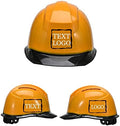 Customized Safety Hard Hat Construction Work Safety Helmet Adjustable Ratchet Suspension Full Brim with Abs Shell Construction hat by YOWESHOP