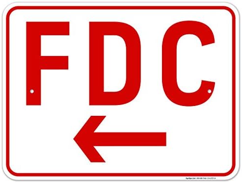 FDC Left Arrow Sign, by SigoSigns