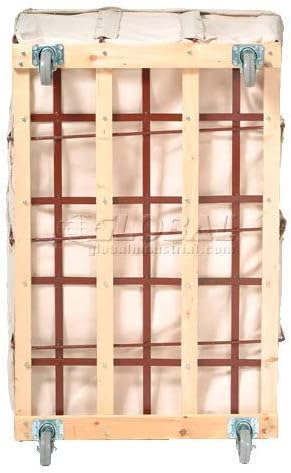 Global Industrial Canvas Basket Bulk Truck, 16 Bushel - Image 3