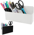KITANIS Magnetic Pen Holder,3 Compartments Magnetic Dry Erase Marker Holder,Extra Strong Magnet Storage Marker Pen Pencil Organizer for Refrigerator,Whiteboard,Locker Accessories(Long Style) by KITANIS