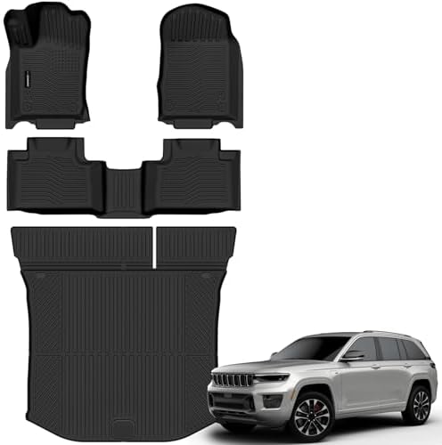 AUXKO Floor Mats Cargo Mat for Jeep Grand Cherokee 5 Seats 2011-2021 by AUXKO