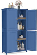 VASAGLE Floor Storage Cabinet, 2 Adjustable Shelves, 4 Doors,42.7" H by VASAGLEbySONGMICSHOME