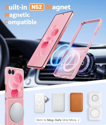 FNTCASE for Samsung Galaxy Z Flip 7 Case, Fit for Magsafe, Screen Protector - Image 3