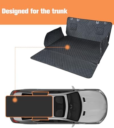 PETICON SUV Cargo Liner for Dogs, Trunk Cover with Bumper Flap Protector - Image 2