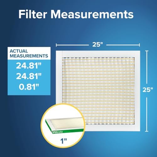 Filtrete 25x25x1 Air Filter, MERV 8, MPR 700, 6 HVAC Filters - Image 2