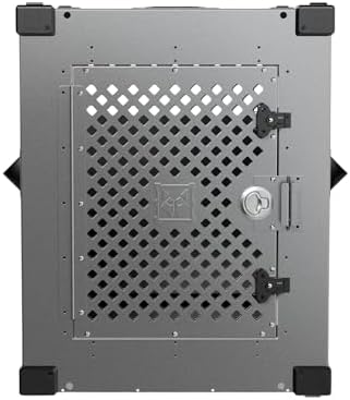 Impact Airline Dog Crate - Aluminum Kennel (Gray, 40"(40.5"L x 23"W x 29"H) by ImpactDogCrates