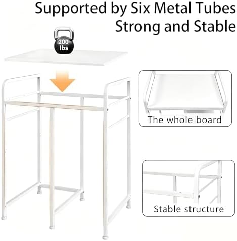 Large Printer Stand with Storage: 24x18 Inch Printer Table for Home Office - Image 5