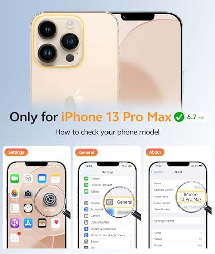 FNTCASE for iPhone 13 Pro Max Case, Fit for Magsafe, Full Camera Protection - Image 2