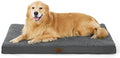 Bedsure XL Dog Bed, Extra Large Pet Bed with Comfy Sherpa,44x32in Dark Grey by BEDSURE