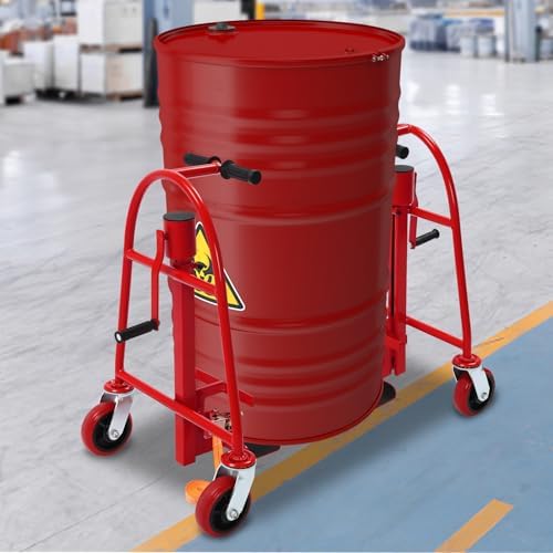Manual Furniture Mover Equipment, Heavy Duty 1300lb Capacity with 12in Lift Height, 6in Red Polypropylene Iron Core Casters, Straps Included, Ideal for Home, Office, Workshop - Image 2