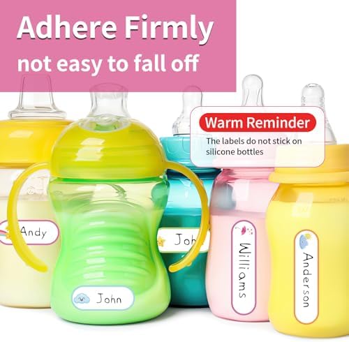 480 Pcs Waterproof Labels for Kids Stuff Daycare Name Bottle Essentials - Image 5