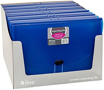 C-Line Biodegradable 7-Pocket Expanding File, Letter Size, 1 Expanding File, Blue (48305) (Pack of 2) - Image 2