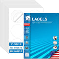 3" Round Labels, Printable for Laser & Inkjet, 600 Labels by Unknown