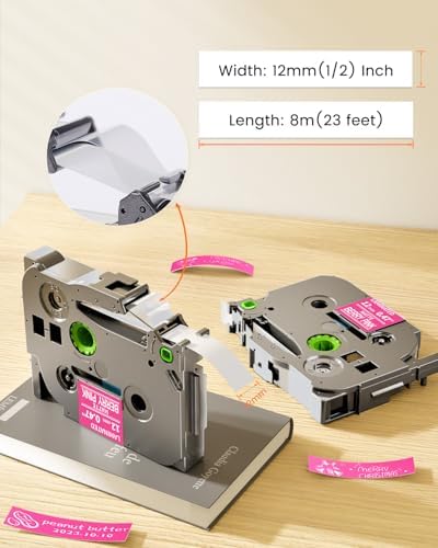 Pink Label Maker Tape Replacement for Brother P-Touch Label Tape TZe-MQP35 - Image 6