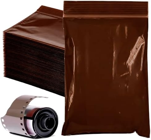 APQ Supply Amber Zipper Bags, 4 x 6 Inches, UV Protective Light Blocking Storage Bags for Light Sensitive Items, 3 Mil Polyethylene, Resealable Packaging for Samples and Small Parts, Pack of 100 by APQSupply%C2%AE