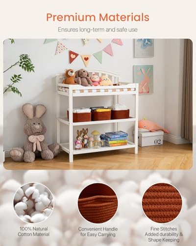 KALLAX Small Woven Storage Basket for Organizing, 12 x 8 x 4.5 inch, 3 Pack - Image 4