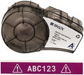 Brady Authentic (M21-500-595-PL) All-Weather Vinyl Label for Indoor/Outdoor ID, Lab and Equipment Labeling, White on Purple- ForM210, M210-LAB, M211, BMP21-PLUS and BMP21-LAB Printers, .5" W, 21' L by BradyCorp