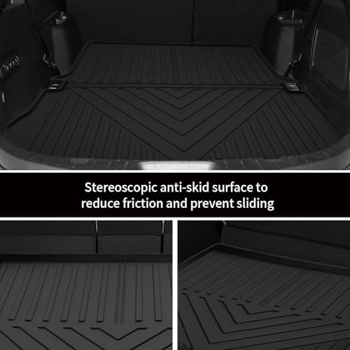Custom for 2011-2019 Ford Explorer Cargo Mats Trunk Liner with 3rd Rear Seat Backrest Mat All Weather TPE Protection Mat Accessories (for 2011-2019 Ford Explorer) - Image 3
