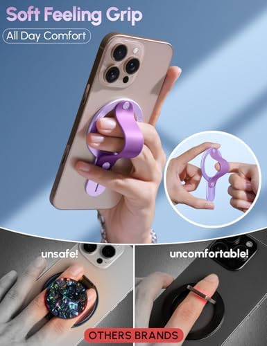 GripMate for MagSafe Phone Grip for iPhone, Slim Magnetic Phone Ring Holder - Image 3