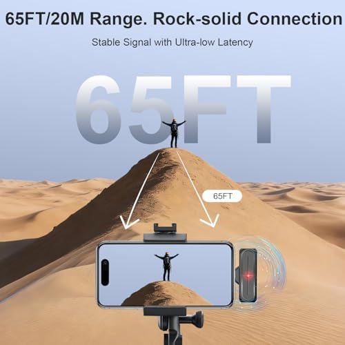 Wireless Mini Lavalier Microphone for iPhone, Android w/ Charging Case - Image 6