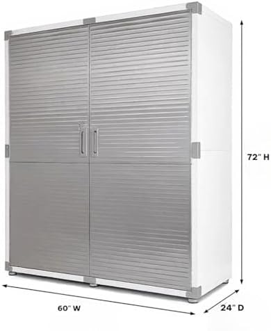 Heavy-Duty Commercial Storage Cabinet (White, 60" W x 24" D x 72" H) - Image 3
