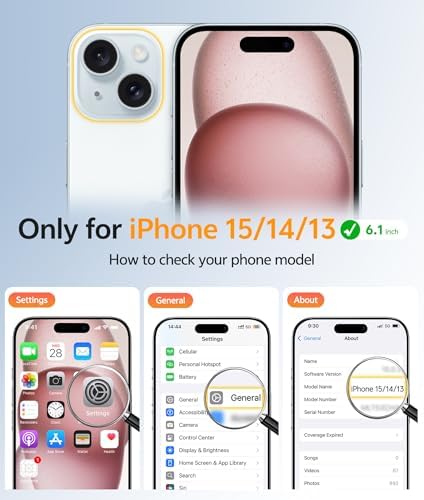 FNTCASE for iPhone 15/14/13 Case, Fit for Magsafe, Glass Screen Protector - Image 2