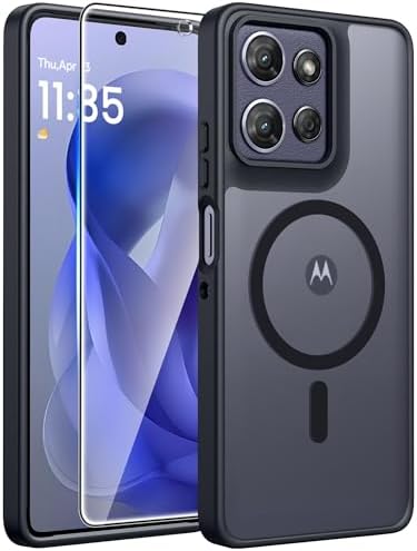 FNTCASE for Motorola Moto G Power 2026/2025 Case, Screen Protector, Black by FNTCASE