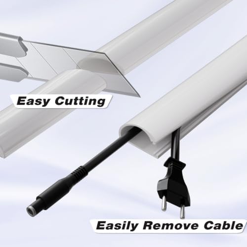 39" Silicone Cord Hider for Wall Mount TV,Large Self-Adhesive Cable Hider - Image 3