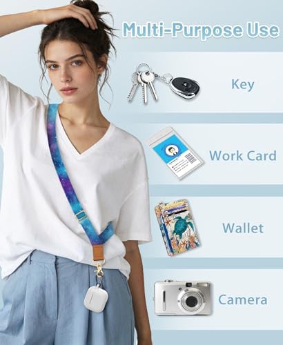 Yonlevres Phone Lanyard Crossbody Strap Wrist Neck Adjustable Women Starry - Image 4