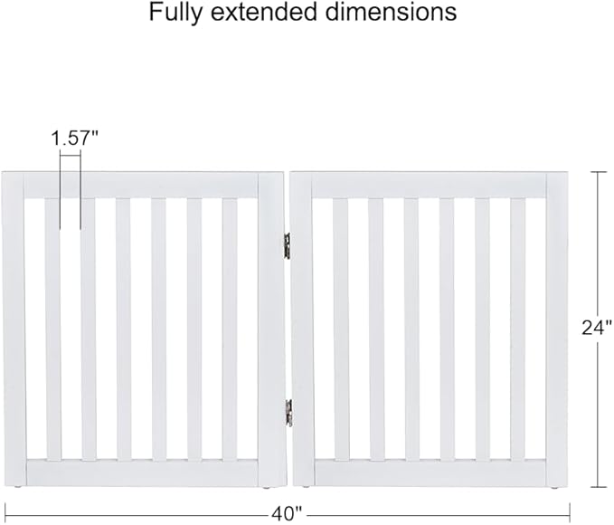 unipaws 24”H Free Standing Pet Gate - Image 5