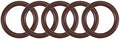 uxcell Fluorine Rubber O-Rings 23mm OD 17mm ID 3mm Width, Metric FKM Sealing Gasket, Pack of 5 by uxcell