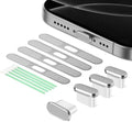 USB C Dust Plug, 4 Pack USB C Port Cover Type C Plug Cover with Speaker Dust Cover Compatible with 16, 15 (Pro, Plus, Pro Max), iPhone 17 USB C Charging Port Plug Cap by Goweewon