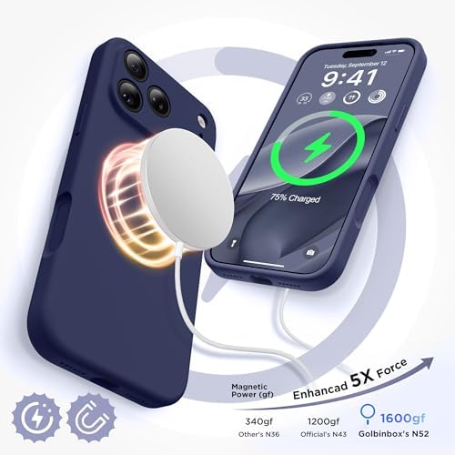 GolbinBox Magnetic for iPhone 18 Pro Case/17 Pro Case, Midnight Blue - Image 3