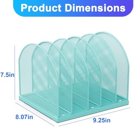 gianotter Desktop File Organizer with 5 Compartments - Image 3