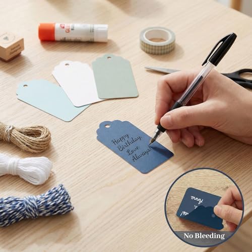 SALLYFASHION 200 PCS Gift Tags with String Attached, 1.57X2.76 Colored Hang - Image 4