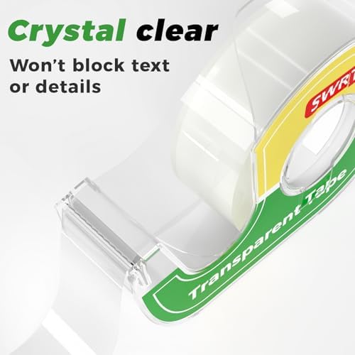 SWRT Clear Tape Refills for Dispenser, 12 Rolls, 3/4 in x 800 in Tape Rolls - Image 2
