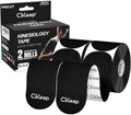 CKeep Kinesiology Tape precut Strips, 40 Count Elastic k Tape, Black by Createabetterworldwiththegreateststrength