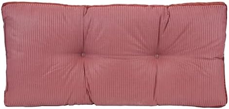 Klear Vu The Gripper Omega Non-Slip Tufted Bench Cushion for Indoor Furniture, Assembled in USA, Entryway Storage, Bay Window, Corner Nook or Piano Seat, 30 Inches, Chenille Red - Image 3