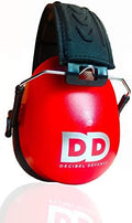DECIBEL DEFENSE Ear Protection, 37 dB NRR Ear MuffS (SAFETY RED) by DECIBELDEFENSE