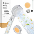 Filtered Shower Head for Hard Water - High Pressure, Removes Chlorine & Impurities - Vitamin C & PP Dual Filter for Dry Skin & Hair - Handheld Spa System, Clear by ELARIV