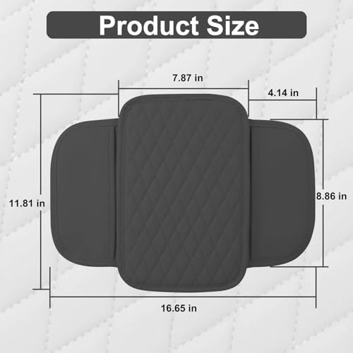 BFXM Car Center Console Cover with 2 Organizer Pockets Storage Bags - Image 2