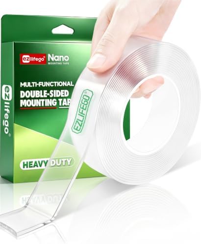 EZlifego Heavy Duty Invisible Bond Nano Double Sided Mounting Tape, 9.85FT by EZlifego%C2%AEBrand