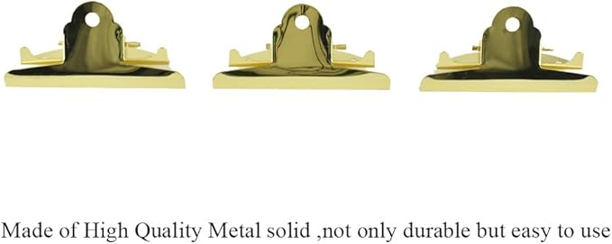 HAHIYO 3.94 Inches Metal Gold Clipboard Clips Butterfly-Shaped Clipboard - Image 3