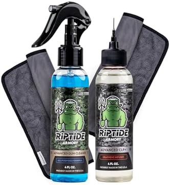 Riptide Armory Advanced Gun Cleaner & CLP+ Graphene 2 Step Kit - Clean, Lube, Protect Long-Lasting Formula - Nano Coat Technology - Veteran Founded & Formulated by Former US Navy Seal by Riptide
